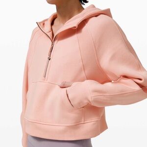 Lululemon Athletica Peach Hoodie- Women’s Oversized-Half Zip